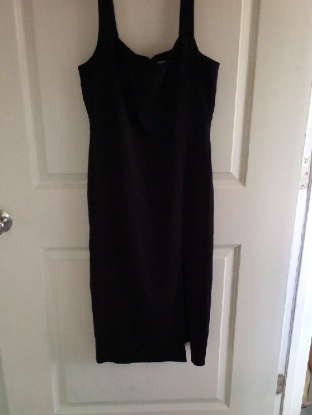 Babaton Black Midi Sheath Dress
